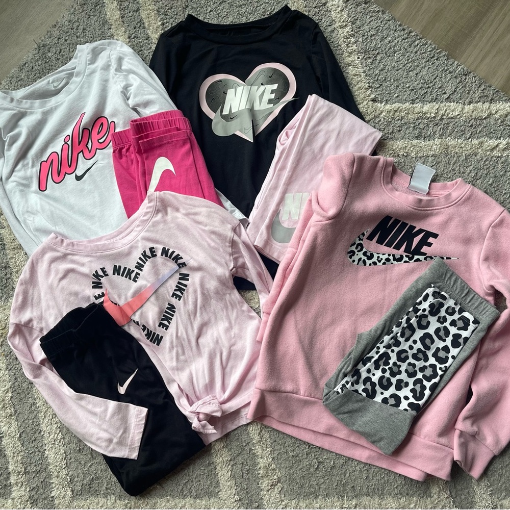 Nike Kids Matching Sets - Pink, Black, White